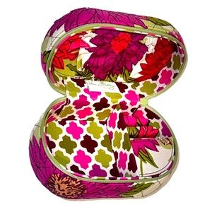 💥FINAL VERA BRADLEY jewelry zip travel case hard luggage shell